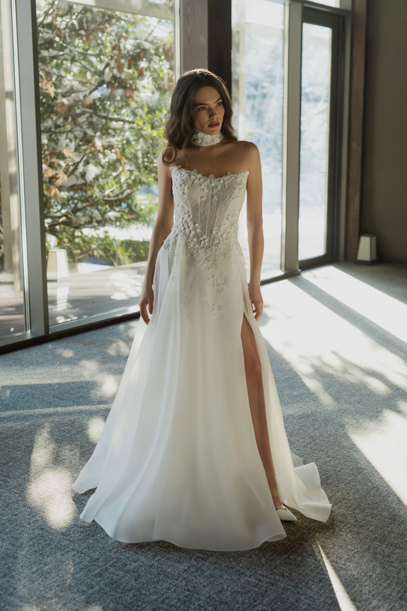 Devi Dress, Devi Choker_1 Moden Kleinemas Verl Brautmode Brautkleid Braut Gütersloh Bielefeld Paderborn Verl